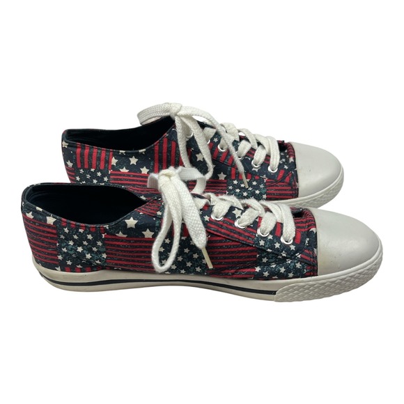 Airwalk Shoes - Airwalk Excellent Used Sneakers Women 9.5 Blue Red White Stars Stripes Americana